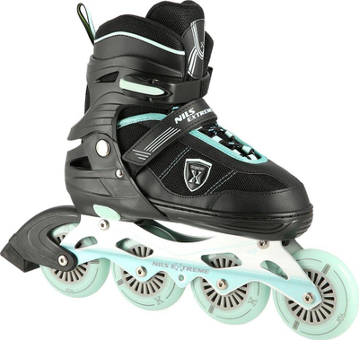 Patina inline Nils Extreme NA19088 Menthol, rregullueshme 31-34, rrota PU 82A, e zezë mentol