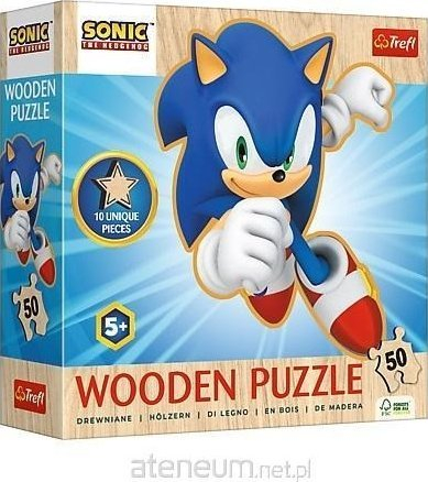 Puzzle druri Trefl Junior Sonic, 50 copa, shumëngjyrësh