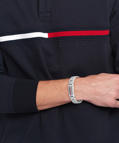 Byzylyk çeliku Tommy Hilfiger Mason, i argjendtë