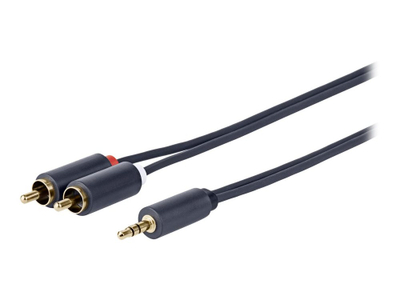 Аудио кабел Vivolink PROMJRCA25, 25 m, 3.5 mm во 2 x RCA, црн