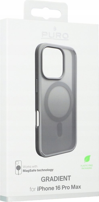 Kapak mbrojtës Puro Protective Cover për iPhone 16 Pro Max, me MagSafe, argjend