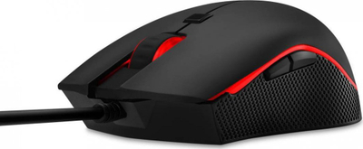 Mouse gaming Niceboy ORYX M220 Zen, 4200 DPI, USB, i zi me të kuqe