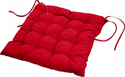 Jastëk ulese DOUCEUR D'INTÉRIEUR Quilted, 40x40cm, poliester, i kuq