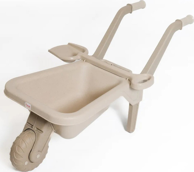Katra lodër Doloni Eco Wheelbarrow me lopatë, plastike, ngjyrë bezhë
