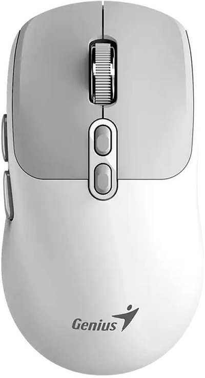 Mouse wireless Genius NX-8080S BT, 1600 DPI, optik, i bardhë-gri