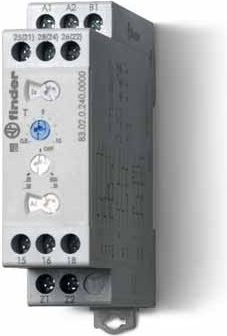Rele kohe Finder 83.02, 2P 16A, 24-240V AC DC, gri