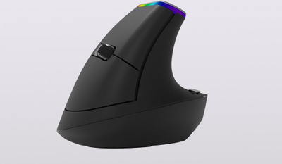 Maus vertikal Delux M618C, wireless 2.4G, 1600DPI, RGB, i zi