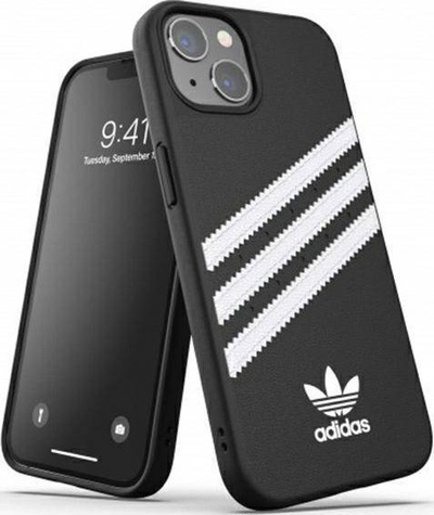 Mbulesë telefoni Adidas Molded Case për iPhone 13, me tre vija, e zezë