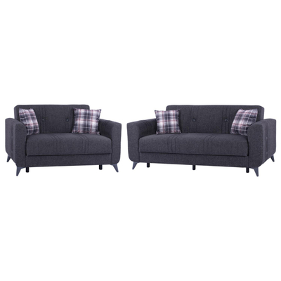 Set divan-shtrat KRISTINA (2 + 3 ulëse) (HM11753), gri