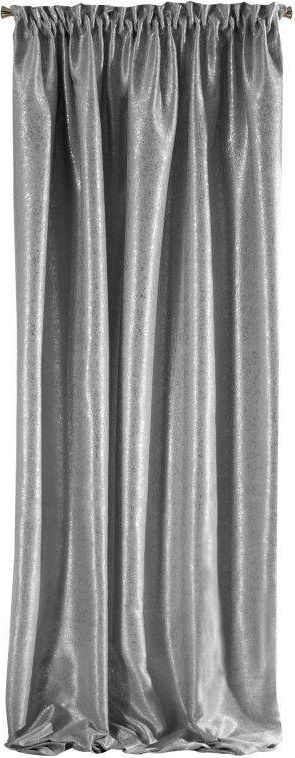 Perde EUROFIRANY Curtain Ekskluziw EBRU, 135x270 cm, gri argjendi