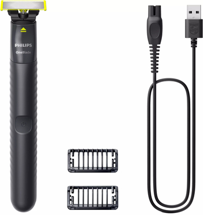 Trimmer Philips OneBlade QP1424/10, 3 në 1, rezistent ndaj ujit, i zi