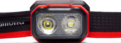 Llambë koke Black Diamond Onsight 375, 375 lumene, IP67, e zezë e kuqe