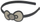 Лента за коса Молиабал Headband 137, со декоративна панделка, црно беж