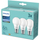 Set llamba LED Philips A60, E27, 8W 806lm, dritë e ftohtë 6500K