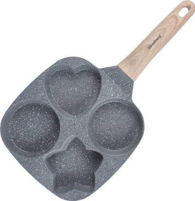Tigan për pancake dhe vezë Klausberg KB-7808, 18 cm, 4-në-1, gri