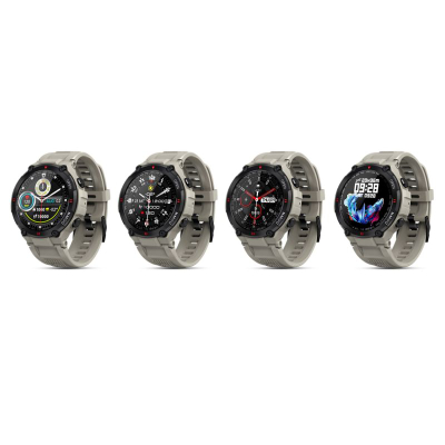 Smartwatch Giewont GW430 2, ekran me ngjyra, mat rrahjet e zemrës, gri