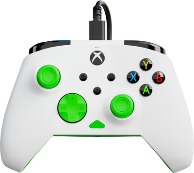 Kontroller lojrash Turtle Beach Rematch Core, me kabllo, për Xbox Series X S dhe PC, i bardhë me jeshile