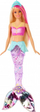 Kukull sirenë Barbie Dreamtopia Shining Tail me bisht shumëngjyrësh dhe flokë bjonde me rozë