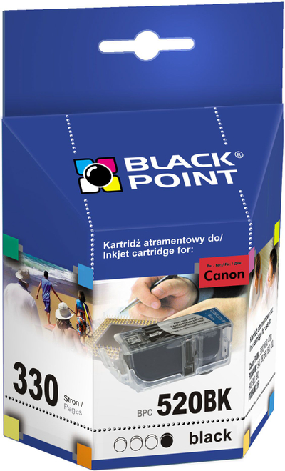 Тонер Black Point BPC 520 BK PGI 520BK, 17 ml, црн