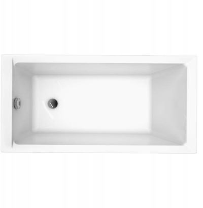 Vaskë drejtkëndëshe Cersanit Balinea S301-141, 140x70 cm, akril, e bardhë