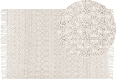 Tapet ALUCRA Area Rug, 160 x 230 cm, me model gjeometrik, bezhë e çelët