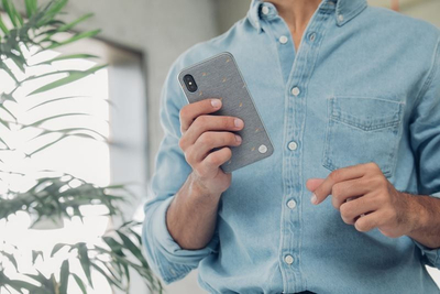 Mbështjellëse Moshi Vesta për iPhone Xs Max, e hirtë