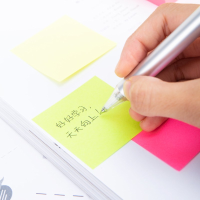 Deli Postit 51X51 400Fl Neon Mix A03303 1/4