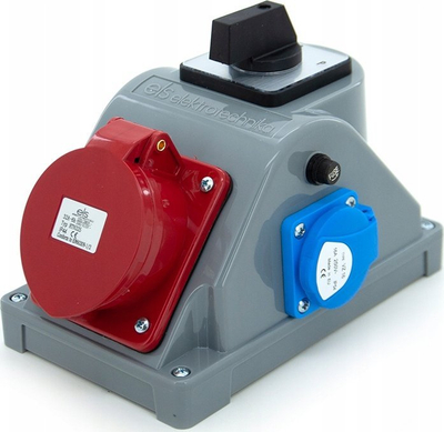 Ndarës muri ELS Elektrotechnika, 1x CEE 32A, 1x 230V, IP44