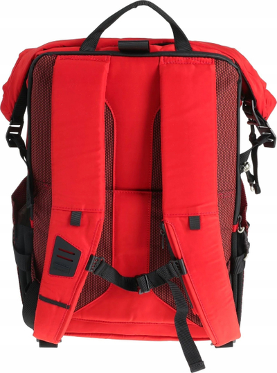 Çantë shpine Piquadro CA5497, najlon, për laptop dhe iPad, e kuqe