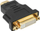 Adapter HDMI në DVI D InLine 17670P, 24+1 pin, i zi