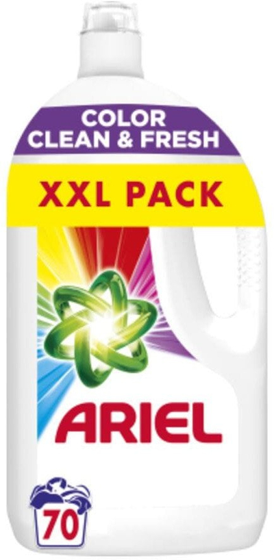 Detergjent rrobash Ariel Clean &amp; Fresh, për rroba me ngjyra, 3.5L