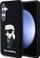 Kapak telefoni Karl Lagerfeld Ikonik NFT Liquid Silicone për Samsung Galaxy S24, cover mbrapa, i zi