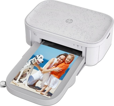 Printer fotosh HP Sprocket Studio Plus, i bardhë