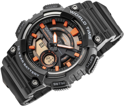 Ora digjitale Casio AEQ-110W-1A2VDF, quartz, 47mm, e zezë