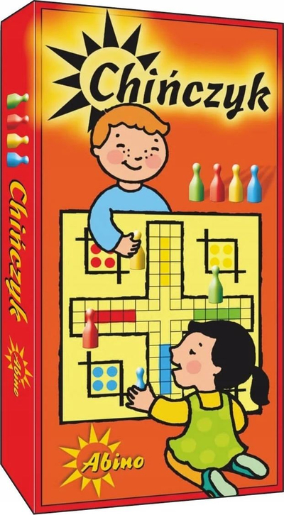 Lojë tavoline Abino Ludo Small, për fëmijë, deri 4 lojtarë, shumëngjyrëshe