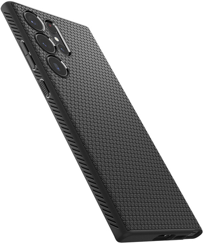 Mbrojtëse Spigen Liquid Air përSamsung Galaxy S23 Ultra, e zezë