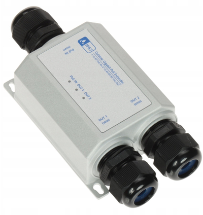 Extender PoE ProAlarm SPT-POE/2-POE-1G-IP67, Gigabit, IP67, gri