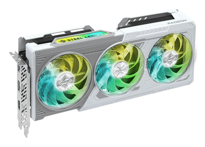 Kartë grafike ASRock Radeon RX 9060 XT Steel Legend OC, 8GB GDDR6, PCI Express, e bardhë