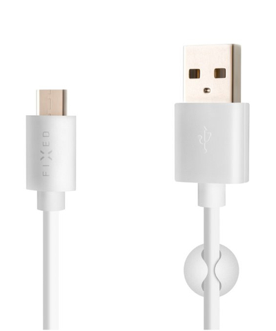 Kabllo USB FIXED FIXD UC WH, USB A në USB C, 1 m, e bardhë