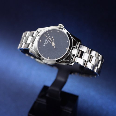 Orë dore për femra Tissot T-Lady T-Wave, e argjendtë
