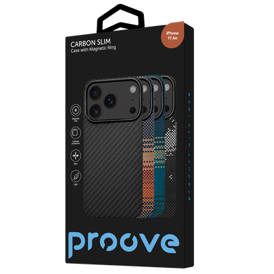 Fotrollë Proove Carbon Slim për iPhone 17 Air, glowrise