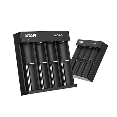 Karikues baterish XTAR MC4S, 4 slote, USB, i zi