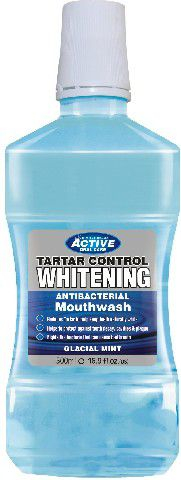 Ujë goje Active Oral Care Tartar Control Whitening, antibakterial, 500 ml, me erë mente