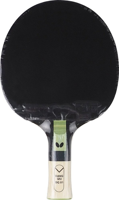 Raketë pingpongu Butterfly Dang Qiu DQX1, sfungjer 1.5mm, ITTF, e zezë