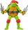Figurinë Teenage Mutant Ninja Turtles Michelangelo Mutant Mayhem, 4.25", me nyje, shumëngjyrëshe