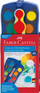 Kuti ngjyrash Faber-Castell Connector, 24 ngjyra, blu moderne