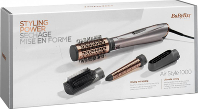 Stiluese për flokë BaByliss Air Style AS136E, 1000 W, rozë