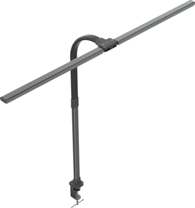 Llambë tavoline LED Double Head, 18W, me kapëse, e zezë