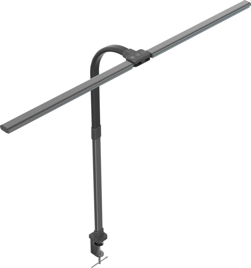 Llambë tavoline LED Double Head, 18W, me kapëse, e zezë