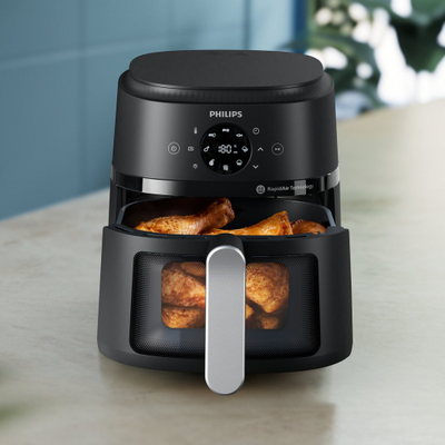 Fritezë ajri Philips NA221/00, 4.2L, RapidAir, e zezë